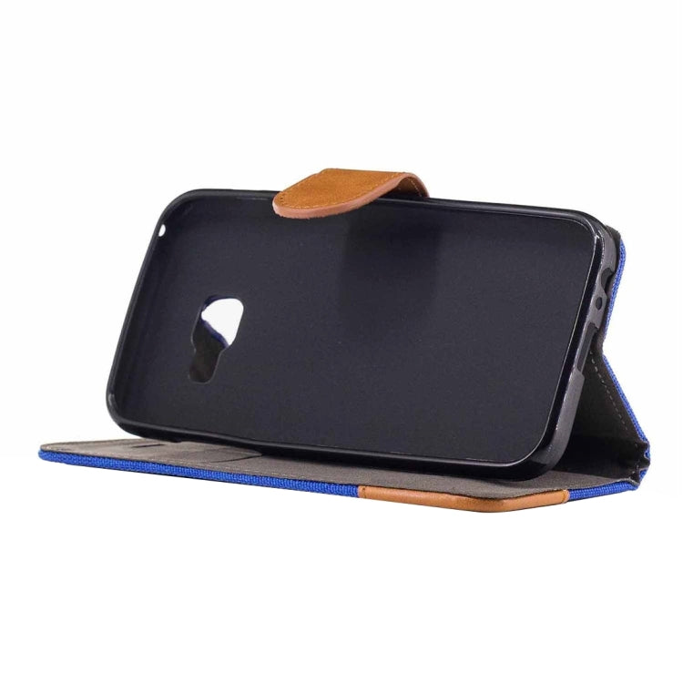 For Galaxy A5 (2017) / A520 Denim Texture Horizontal Flip Leather Case with Holder & Card Slots
