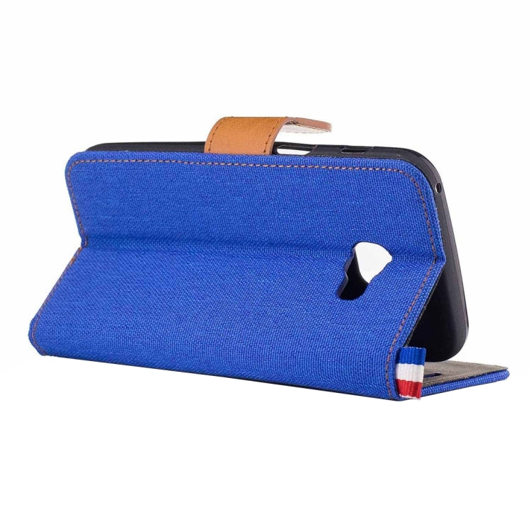 For Galaxy A5 (2017) / A520 Denim Texture Horizontal Flip Leather Case with Holder & Card Slots