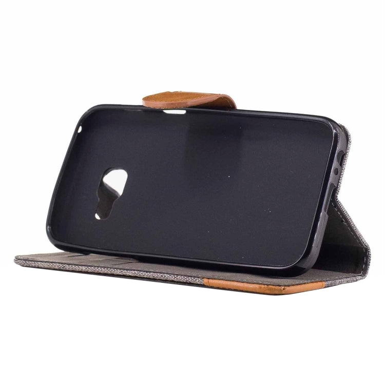 For Galaxy A5 (2017) / A520 Denim Texture Horizontal Flip Leather Case with Holder & Card Slots