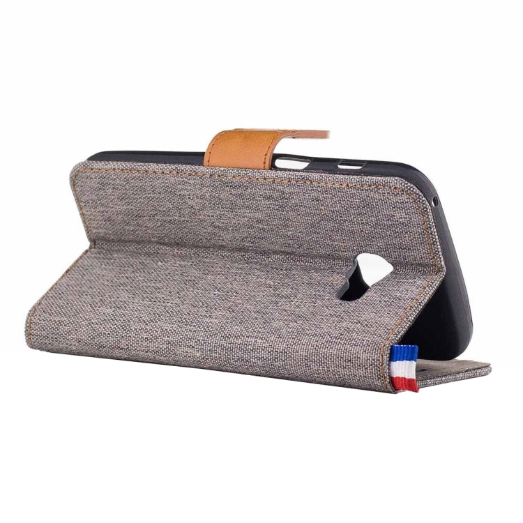 For Galaxy A5 (2017) / A520 Denim Texture Horizontal Flip Leather Case with Holder & Card Slots