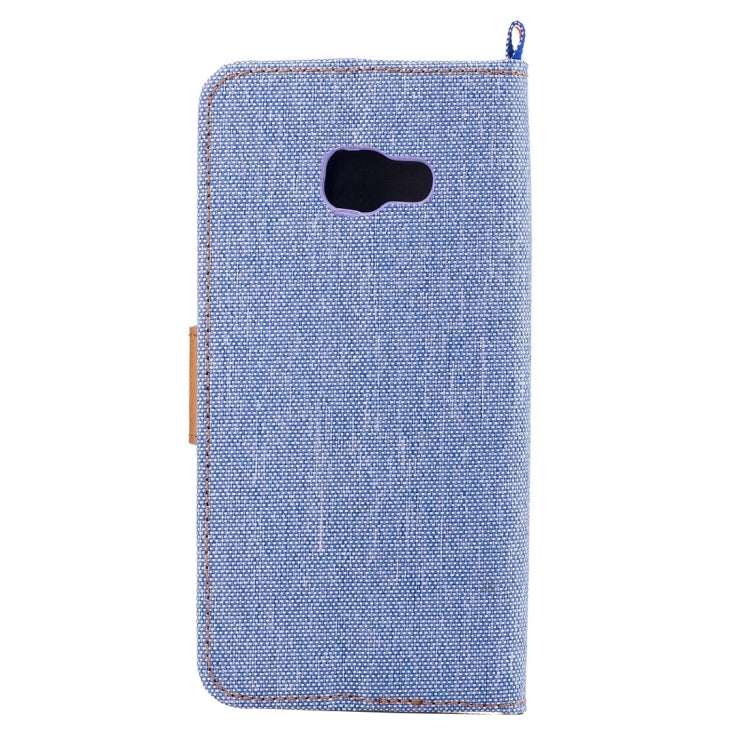 For Galaxy A5 (2017) / A520 Denim Texture Horizontal Flip Leather Case with Holder & Card Slots