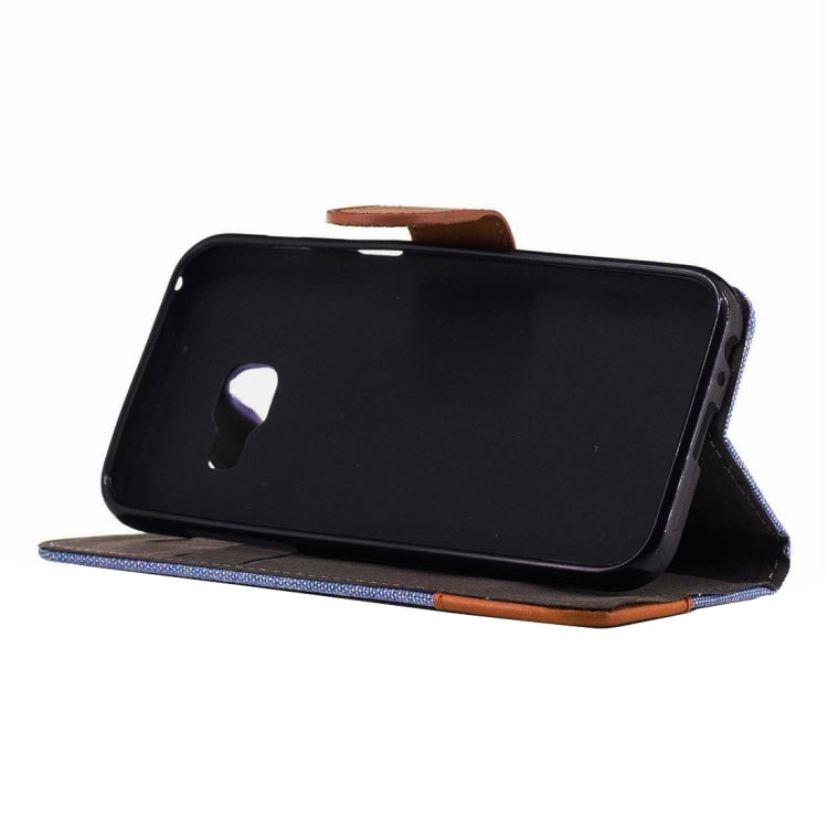 For Galaxy A5 (2017) / A520 Denim Texture Horizontal Flip Leather Case with Holder & Card Slots