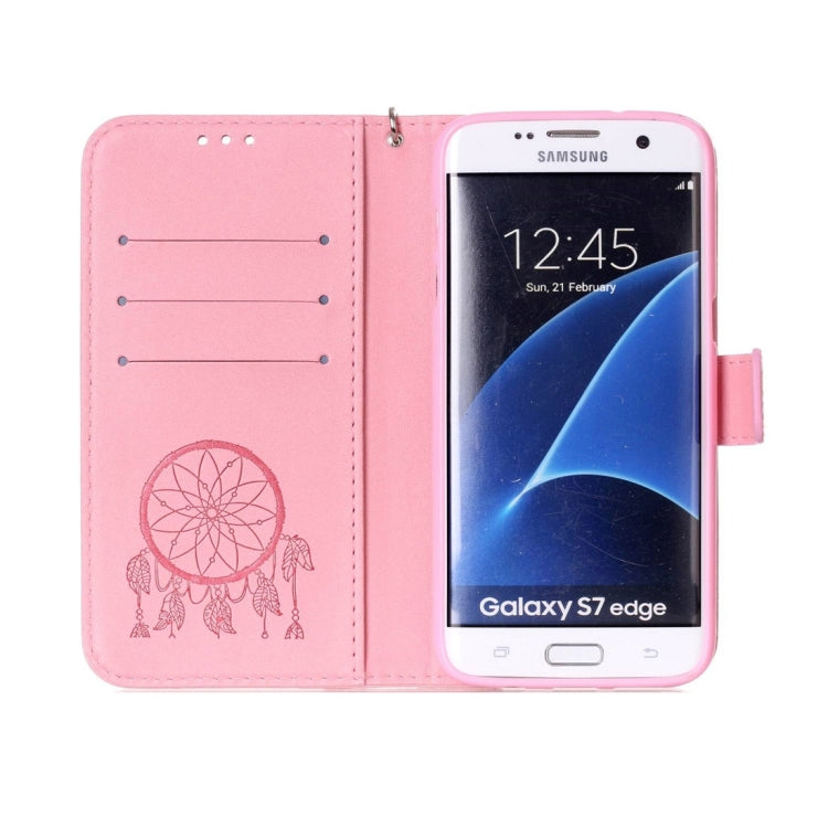 For Galaxy S7 Edge / G935 Dream Catcher Printing Horizontal Flip Leather Case with Holder & Card Slots & Wallet & Lanyard