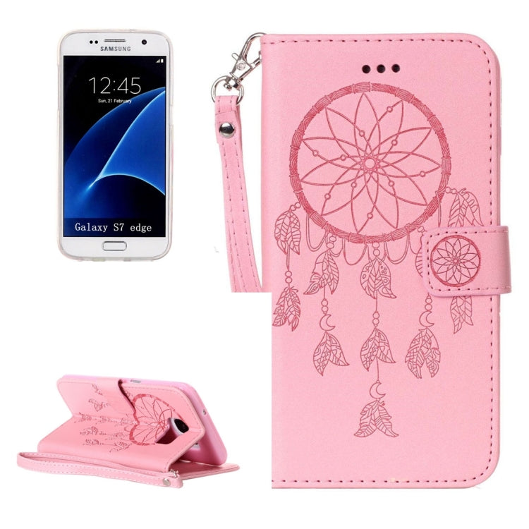 For Galaxy S7 Edge / G935 Dream Catcher Printing Horizontal Flip Leather Case with Holder & Card Slots & Wallet & Lanyard