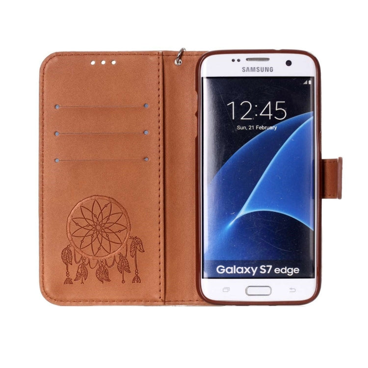 For Galaxy S7 Edge / G935 Dream Catcher Printing Horizontal Flip Leather Case with Holder & Card Slots & Wallet & Lanyard