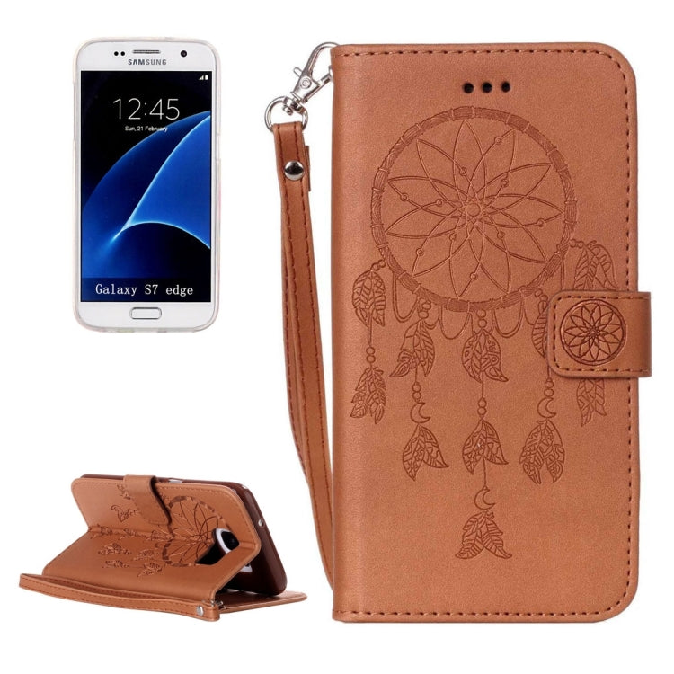 For Galaxy S7 Edge / G935 Dream Catcher Printing Horizontal Flip Leather Case with Holder & Card Slots & Wallet & Lanyard