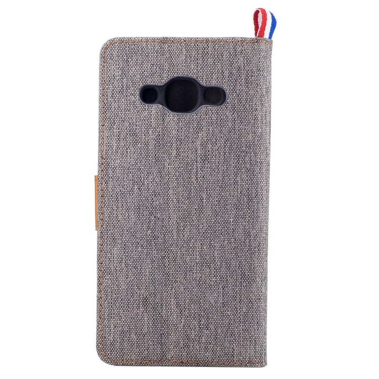For Galaxy J3 (2017) Denim Texture Horizontal Flip Leather Case with Holder & Card Slots