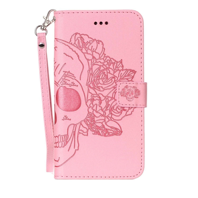 For Galaxy S7 Edge / G935 Skull Printing Horizontal Flip Leather Case with Holder & Card Slots & Wallet & Lanyard