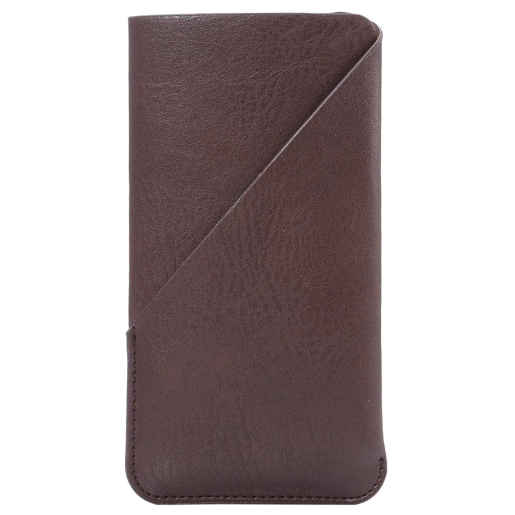5.2 inch Universal Elephant Skin Texture Vertical Style Pouch Case Bag with Card Slot, For iPhone X , Galaxy S7 / S6, Huawei P9, etc.