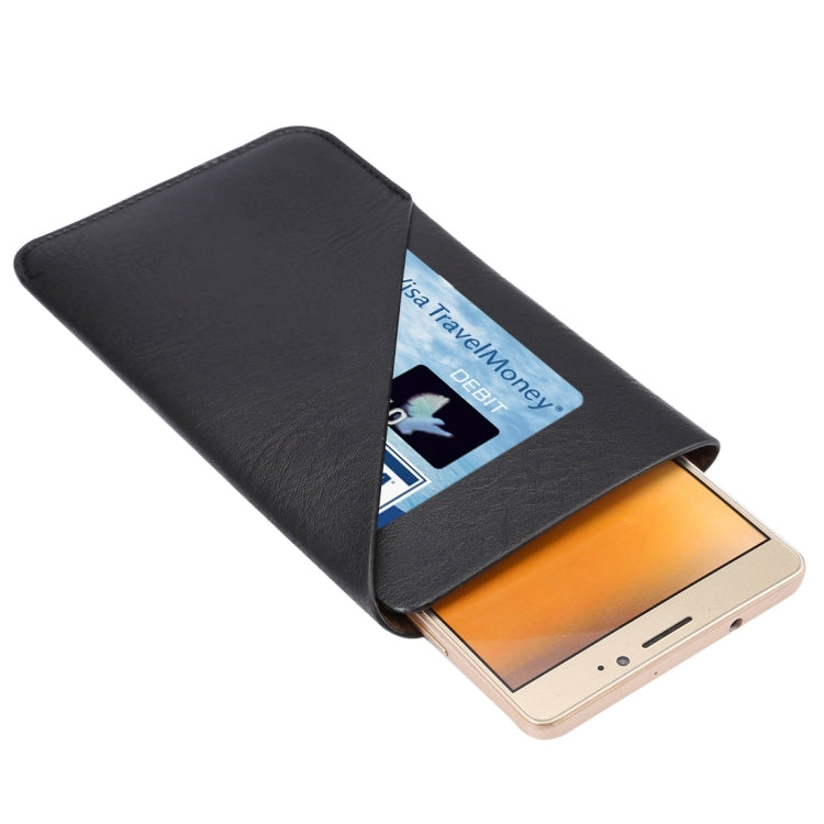 6.3 inch Universal Elephant Skin Texture Vertical Style Pouch Case Bag with Card Slot, For Galaxy Mega 6.3, Huawei Mate 8 / Mate 7, etc.