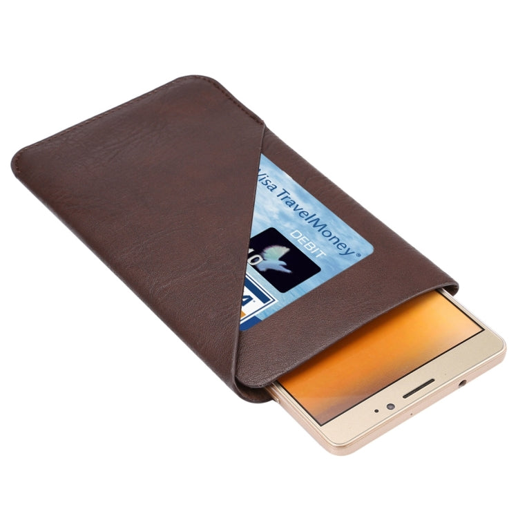 6.3 inch Universal Elephant Skin Texture Vertical Style Pouch Case Bag with Card Slot, For Galaxy Mega 6.3, Huawei Mate 8 / Mate 7, etc.
