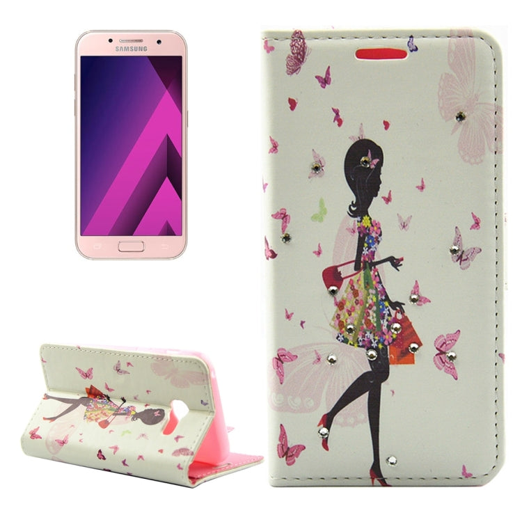 For Galaxy A3 (2017) / A320 Butterfly and