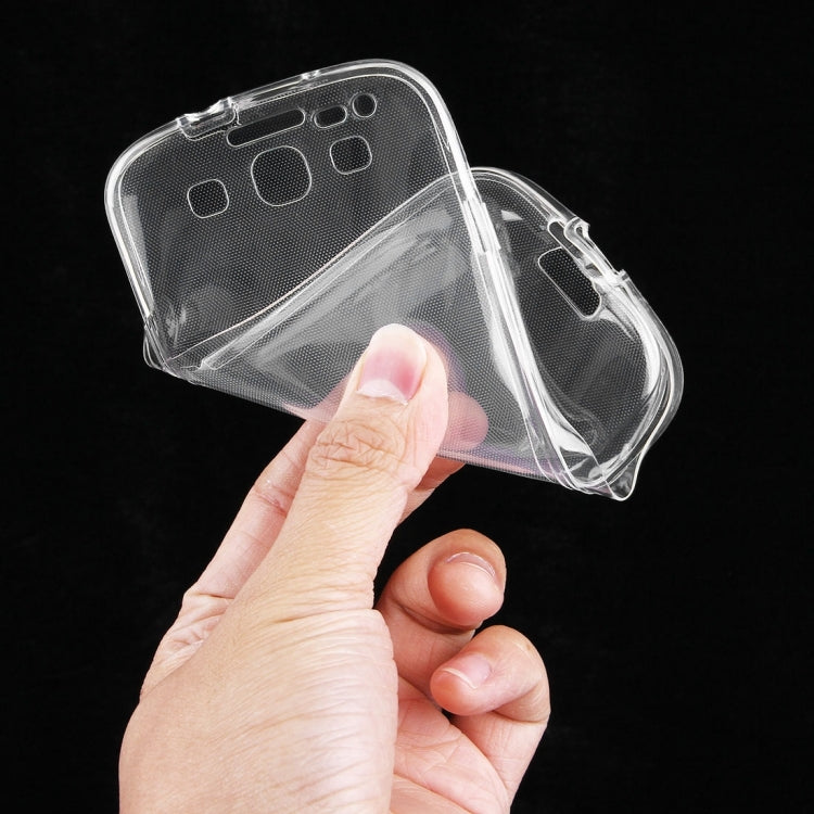 For Galaxy SIII / i9300 0.75mm Double-sided Ultra-thin Transparent TPU Protective Case(Transparent)