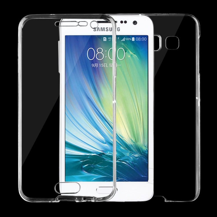 For Galaxy A3 / A300F 0.75mm Double-sided Ultra-thin Transparent TPU Protective Case(Transparent)