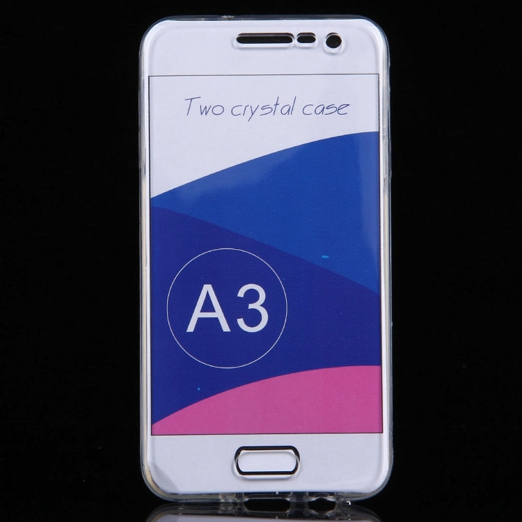 For Galaxy A3 / A300F 0.75mm Double-sided Ultra-thin Transparent TPU Protective Case(Transparent)