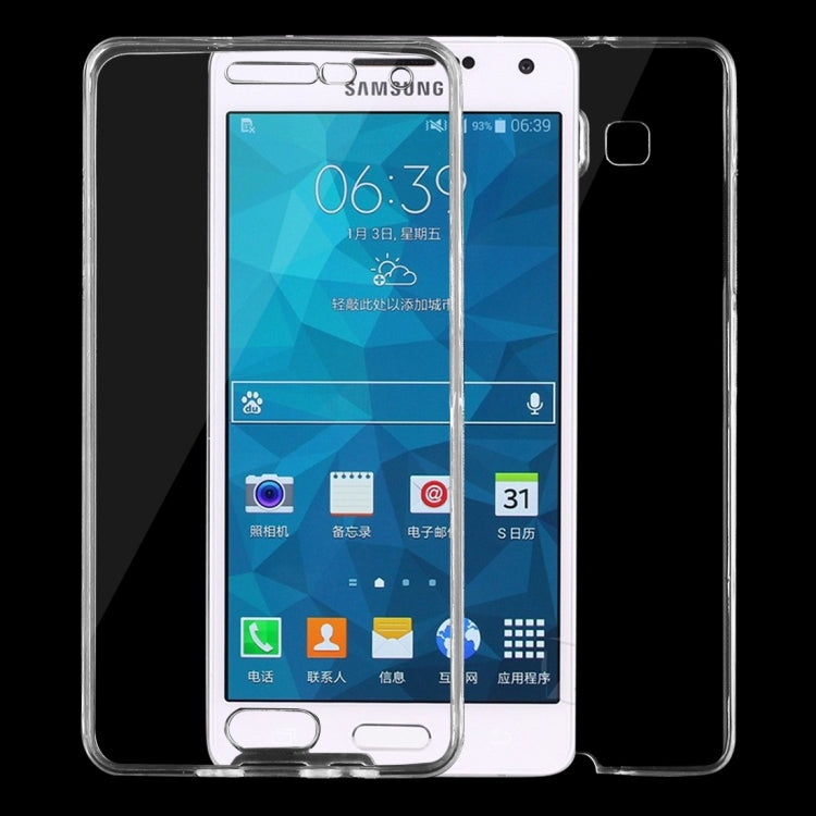 For Galaxy A5 / A500 0.75mm Double-sided Ultra-thin Transparent TPU Protective Case (Transparent)