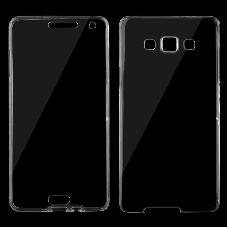 For Galaxy A7 / A700 0.75mm Double-sided Ultra-thin Transparent TPU Protective Case (Transparent)