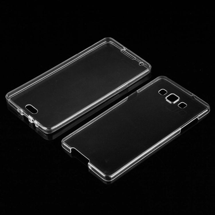 For Galaxy A7 / A700 0.75mm Double-sided Ultra-thin Transparent TPU Protective Case (Transparent)