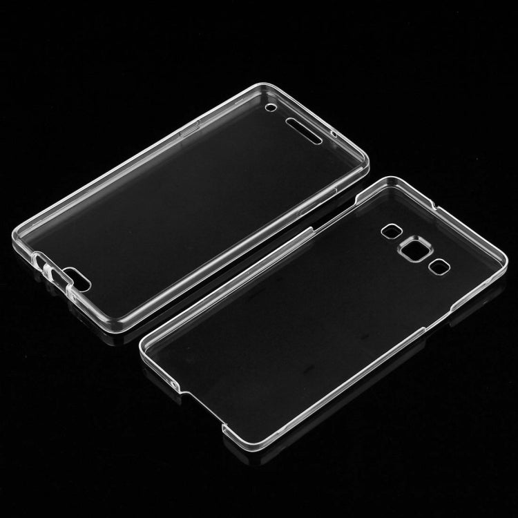 For Galaxy A7 / A700 0.75mm Double-sided Ultra-thin Transparent TPU Protective Case (Transparent)