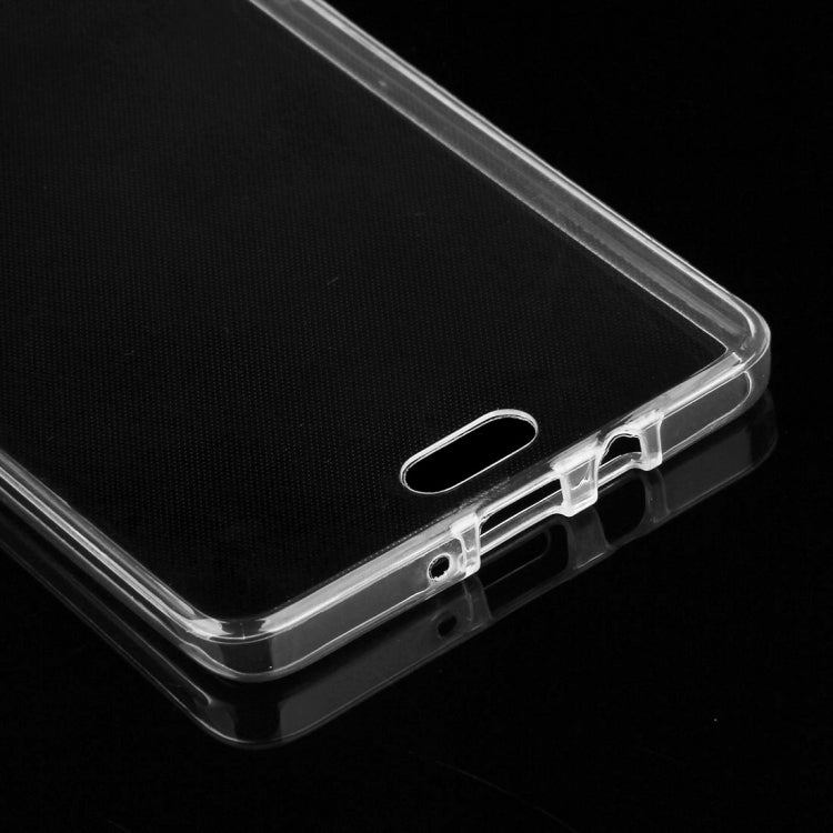 For Galaxy A7 / A700 0.75mm Double-sided Ultra-thin Transparent TPU Protective Case (Transparent)