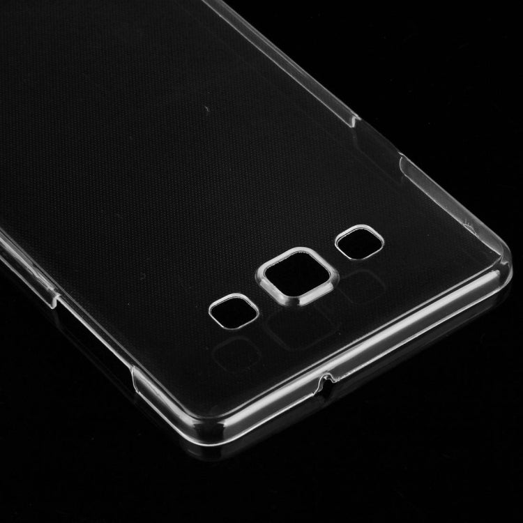 For Galaxy A7 / A700 0.75mm Double-sided Ultra-thin Transparent TPU Protective Case (Transparent)