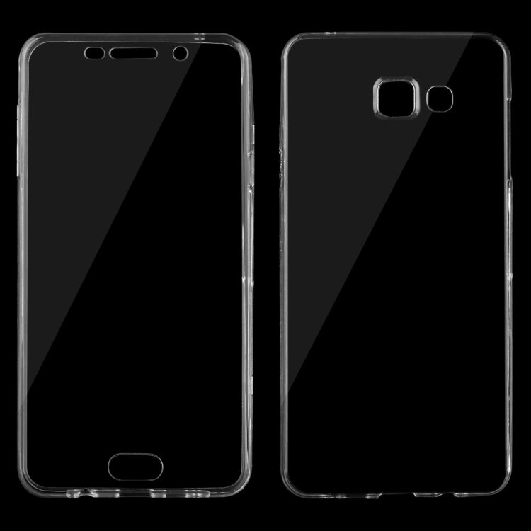 For Galaxy A7 (2016) / A710 0.75mm Double-sided Ultra-thin Transparent TPU Protective Case (Transparent)