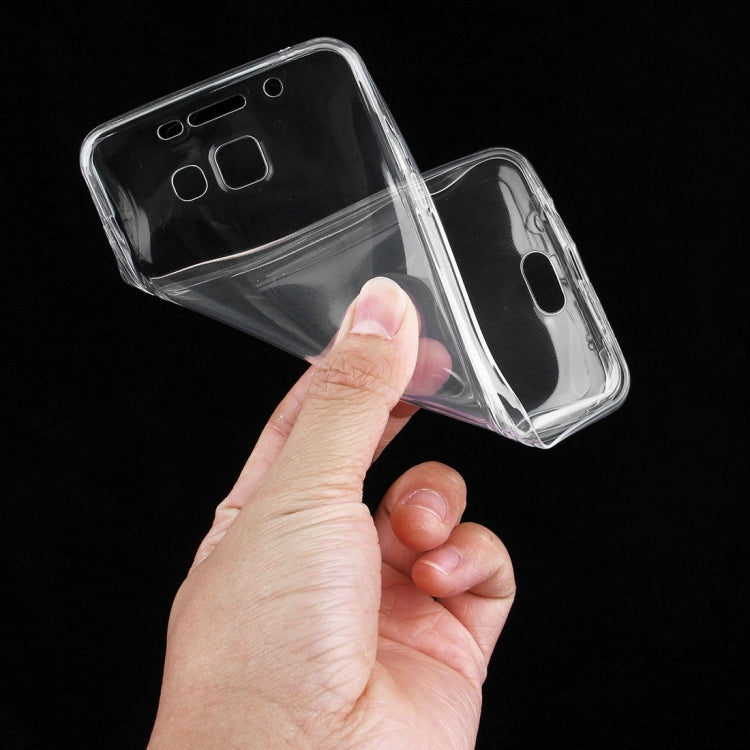 For Galaxy A7 (2016) / A710 0.75mm Double-sided Ultra-thin Transparent TPU Protective Case (Transparent)