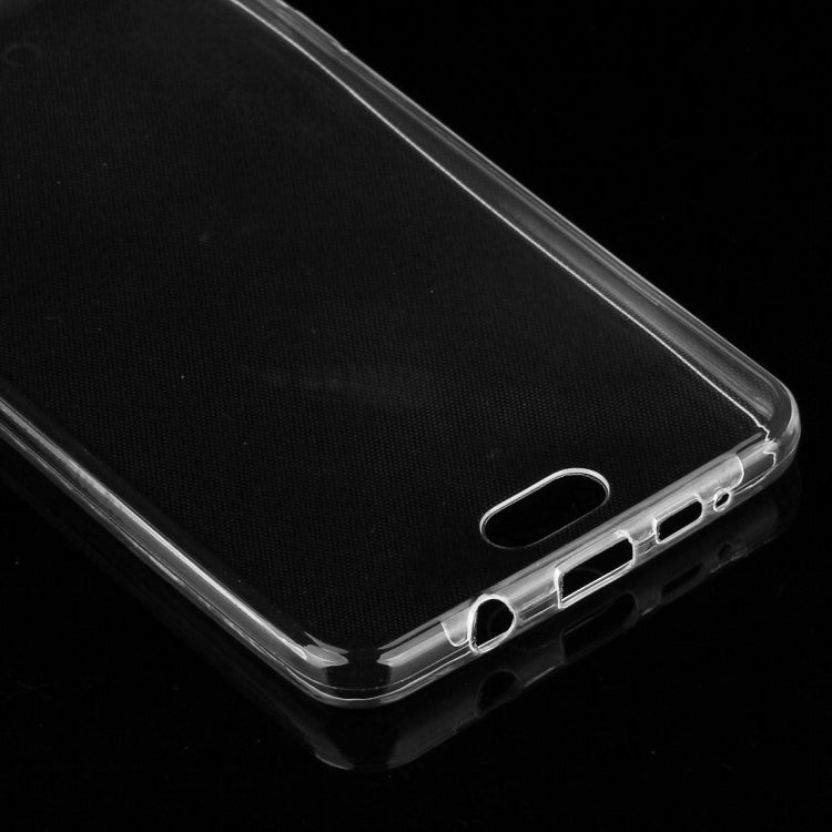 For Galaxy A7 (2016) / A710 0.75mm Double-sided Ultra-thin Transparent TPU Protective Case (Transparent)