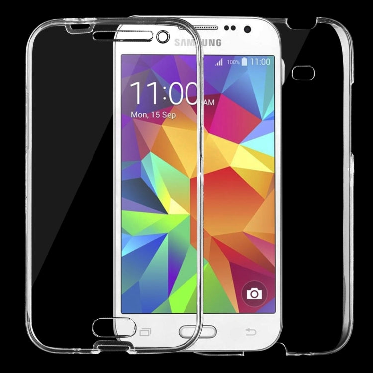 For Galaxy Core Prime / G360 0.75mm Double-sided Ultra-thin Transparent TPU Protective Case (Transparent)
