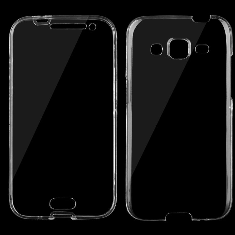 For Galaxy Core Prime / G360 0.75mm Double-sided Ultra-thin Transparent TPU Protective Case (Transparent)