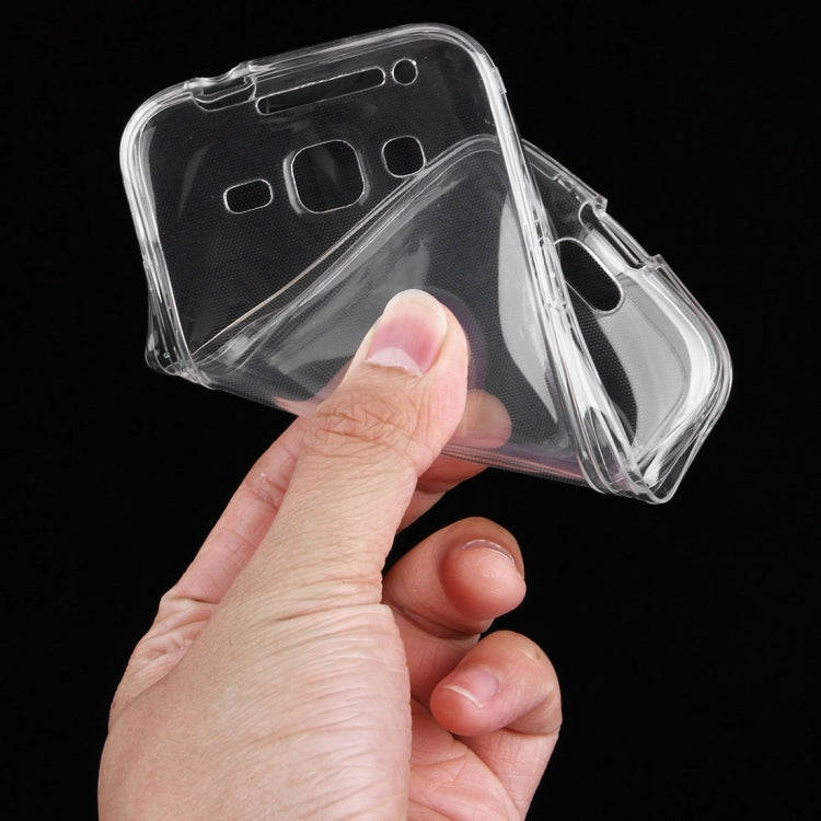 For Galaxy Core Prime / G360 0.75mm Double-sided Ultra-thin Transparent TPU Protective Case (Transparent)