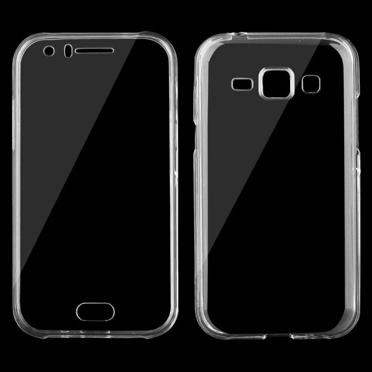 For Galaxy J1 / J100 0.75mm Double-sided Ultra-thin Transparent TPU Protective Case (Transparent)