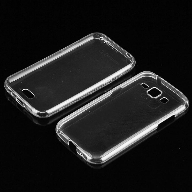 For Galaxy J1 / J100 0.75mm Double-sided Ultra-thin Transparent TPU Protective Case (Transparent)