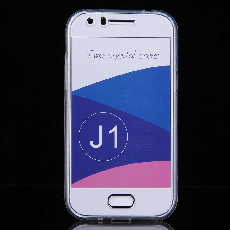 For Galaxy J1 / J100 0.75mm Double-sided Ultra-thin Transparent TPU Protective Case (Transparent)