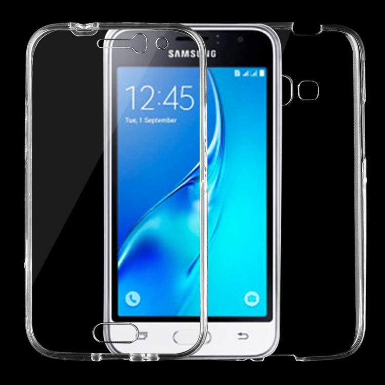 For Galaxy J1 (2016) / J120 0.75mm Double-sided Ultra-thin Transparent TPU Protective Case (Transparent)
