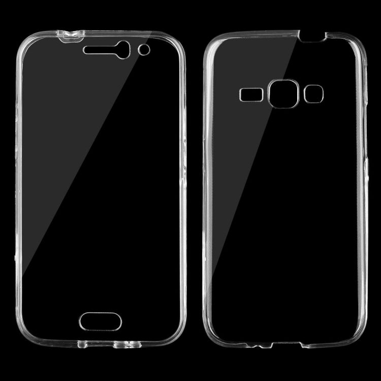For Galaxy J1 (2016) / J120 0.75mm Double-sided Ultra-thin Transparent TPU Protective Case (Transparent)