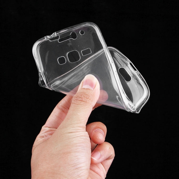 For Galaxy J1 (2016) / J120 0.75mm Double-sided Ultra-thin Transparent TPU Protective Case (Transparent)