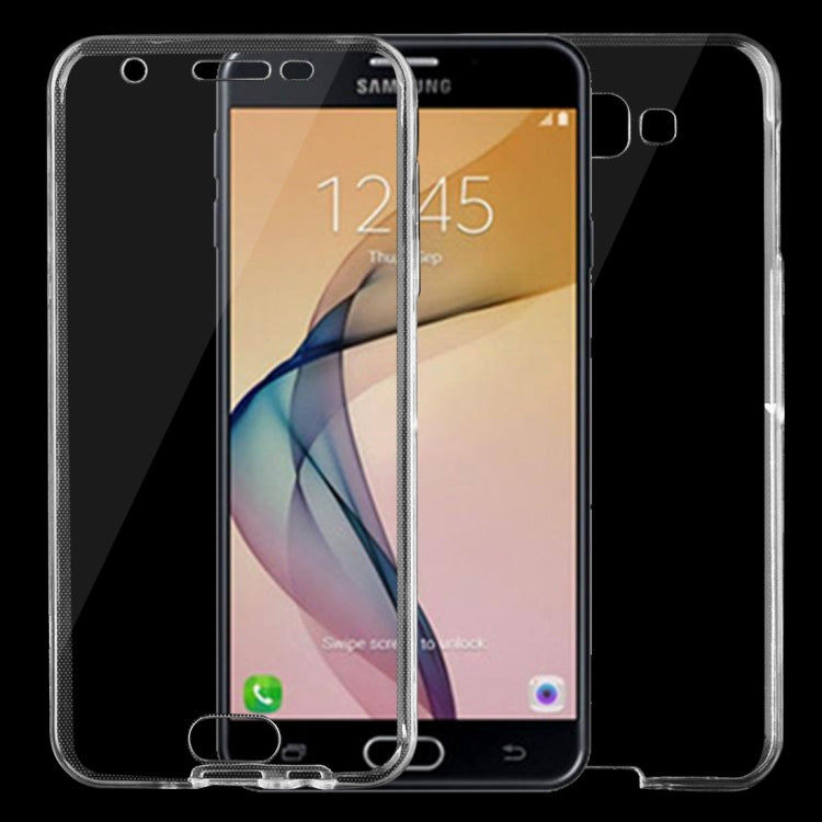 For Galaxy J5 Prime 0.75mm Double-sided Ultra-thin Transparent TPU Protective Case(Transparent)