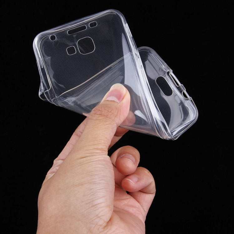 For Galaxy J5 Prime 0.75mm Double-sided Ultra-thin Transparent TPU Protective Case(Transparent)