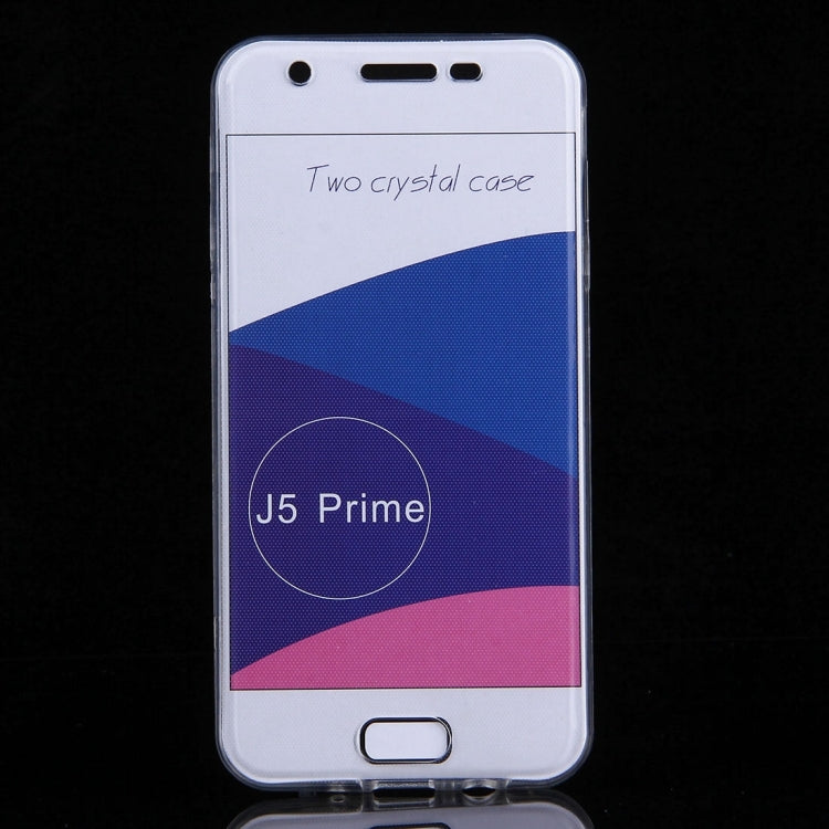 For Galaxy J5 Prime 0.75mm Double-sided Ultra-thin Transparent TPU Protective Case(Transparent)