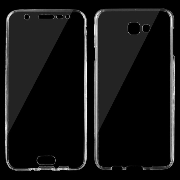 For Galaxy J7 Prime 0.75mm Double-sided Ultra-thin Transparent TPU Protective Case(Transparent)