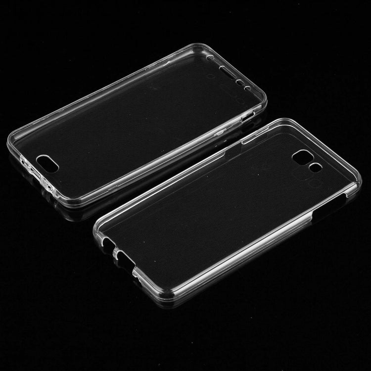 For Galaxy J7 Prime 0.75mm Double-sided Ultra-thin Transparent TPU Protective Case(Transparent)