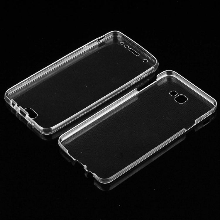 For Galaxy J7 Prime 0.75mm Double-sided Ultra-thin Transparent TPU Protective Case(Transparent)