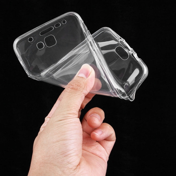 For Galaxy J7 Prime 0.75mm Double-sided Ultra-thin Transparent TPU Protective Case(Transparent)