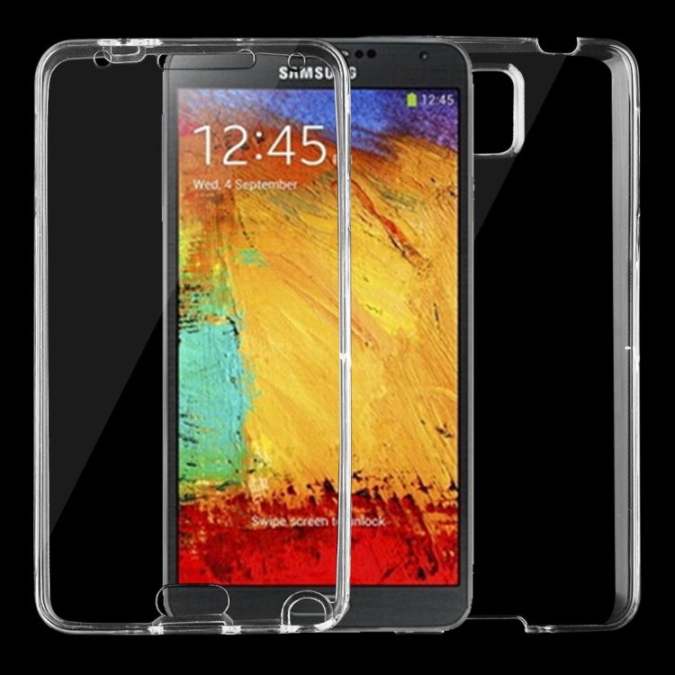 For Galaxy Note 3 / N900 0.75mm Double-sided Ultra-thin Transparent TPU Protective Case (Transparent)