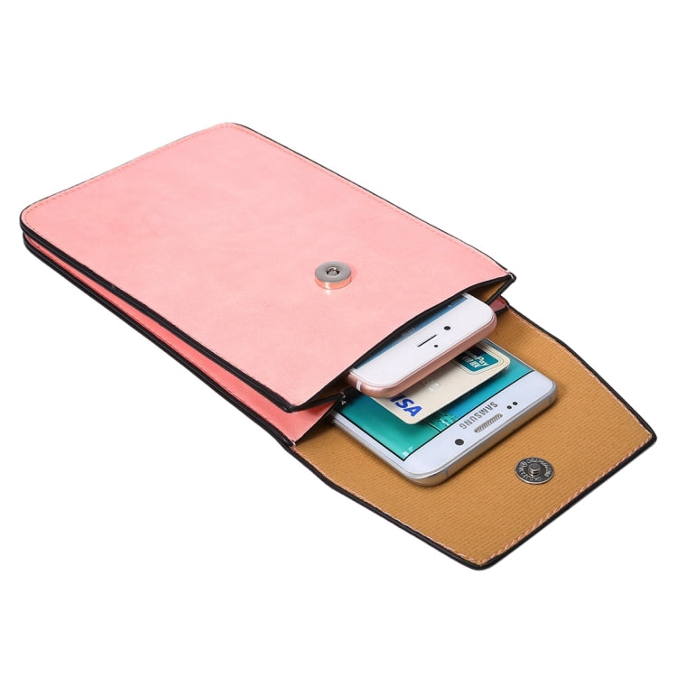 Crazy Horse Texture Universal Business Vertical Two Layers Multi-function Leather Shoulder Bag with Card Slots for iPhone 6 Plus & 6S Plus / Galaxy S7 Edge / Huawei Mate 8