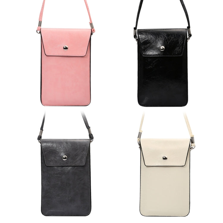 Crazy Horse Texture Universal Business Vertical Two Layers Multi-function Leather Shoulder Bag with Card Slots for iPhone 6 Plus & 6S Plus / Galaxy S7 Edge / Huawei Mate 8