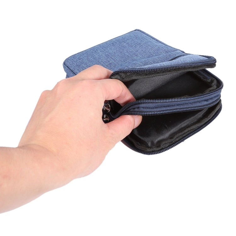 Universal Jeans Leisure Style Leather Case / Waist Bag for Galaxy S9+ & S8+ & Note 8 & S7 Edge / iPhone X  & 7 & 7 Plus & 6 Plus & 6s Plus / Huawei Mate 8, Size:18.0 x 11.0 x 2.5cm