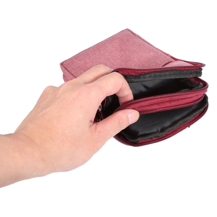 Universal Jeans Leisure Style Leather Case / Waist Bag for Galaxy S9+ & S8+ & Note 8 & S7 Edge / iPhone X  & 7 & 7 Plus & 6 Plus & 6s Plus / Huawei Mate 8, Size:18.0 x 11.0 x 2.5cm