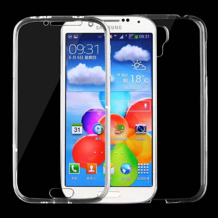For Galaxy S4 / i9500 0.75mm Double-sided Ultra-thin Transparent TPU Protective Case(Transparent)